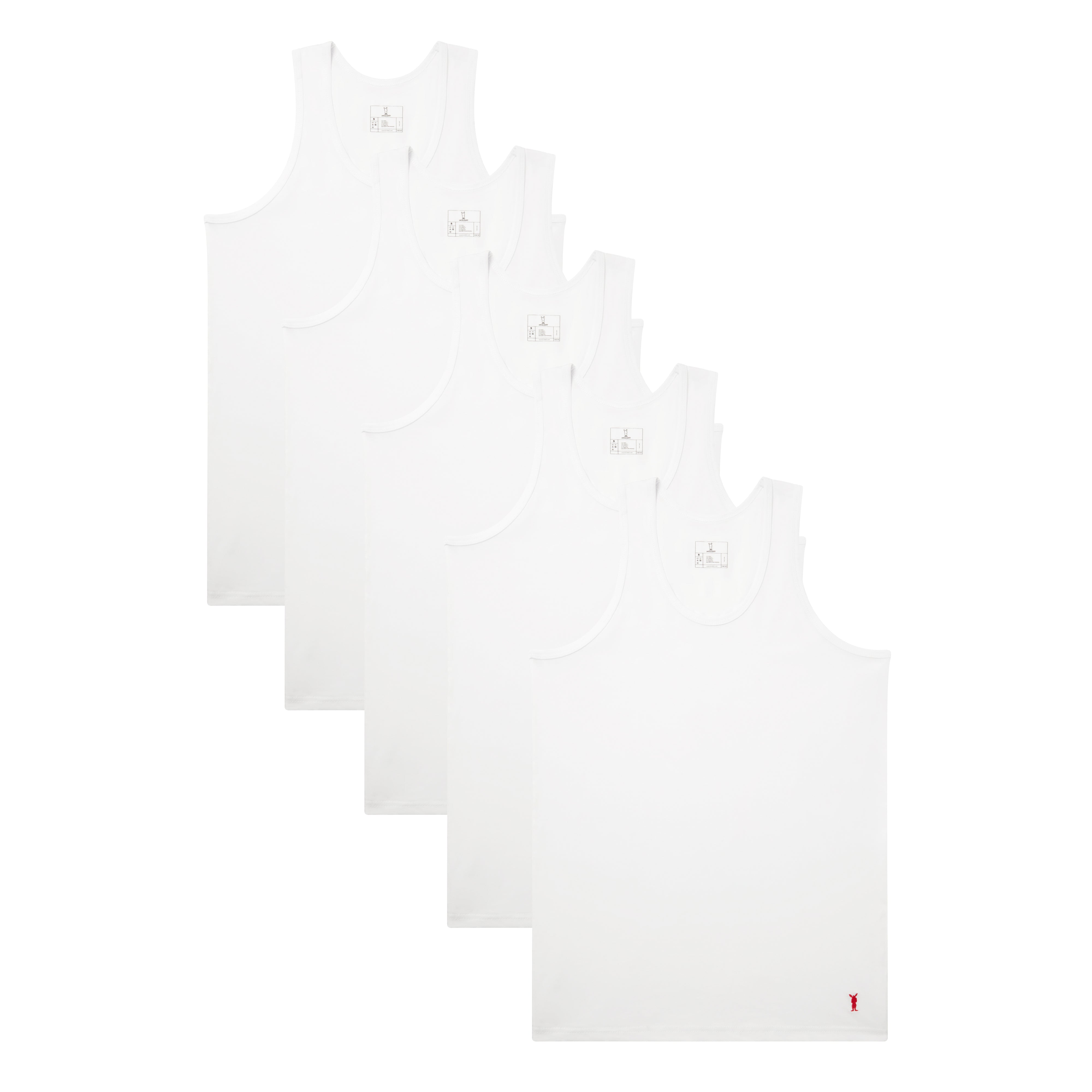 McRabbit 5-Day Vest Combo - All White