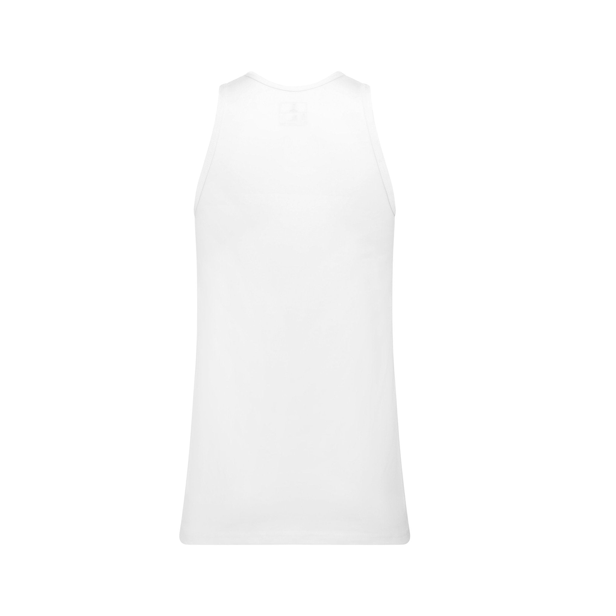 3-Pack White Premium 100% Cotton Sleeveless Vests